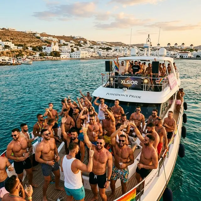 Mykonos XLSIOR Festival - luxury open-air party overlooking the Aegean Sea