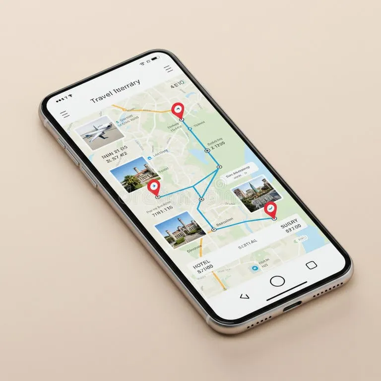 Using travel apps on a smartphone for navigating European cities safely