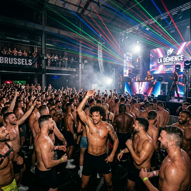 La Demence Brussels party crowd