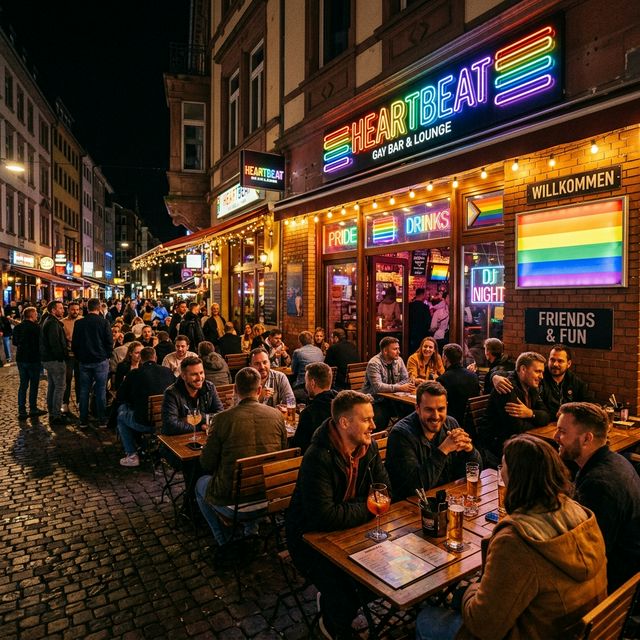 フランクフルトのゲイバーが並ぶ通り