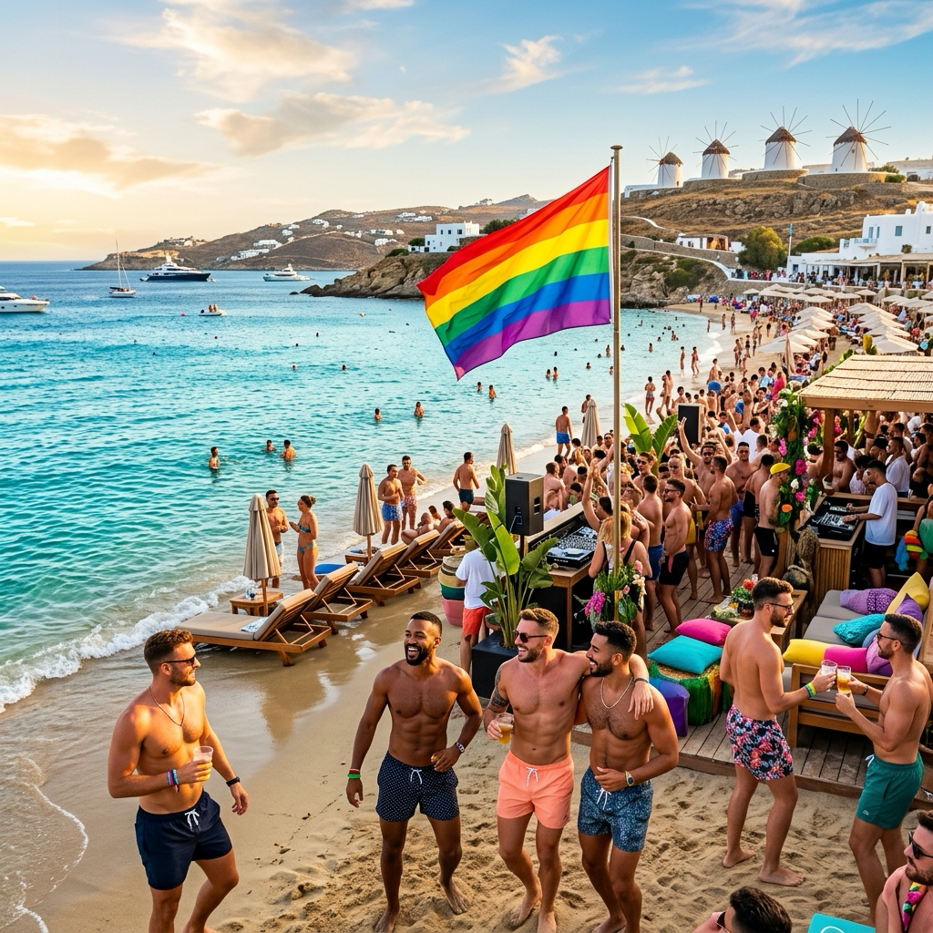 Super Paradise Beach Mykonos gay beach