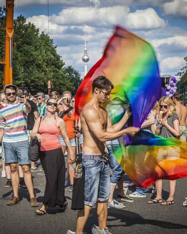 Vibrant Berlin CSD parade - celebration of safety and diversity in Germany
