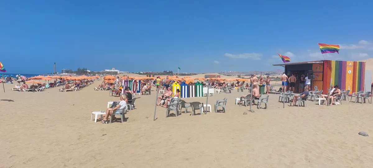 Gran Canaria Maspalomas dunes - vast sand dunes and popular gay beach area
